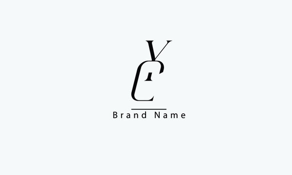 CY YC C Y abstract vector logo monogram template