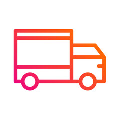 Delivery Truck Vector Icon Design Illustration