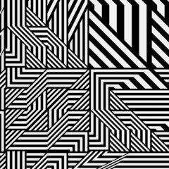 
Black and white pattern with asymmetrical elements .  Abstract geometric pattern.
Simple monochrome ornamental background. 