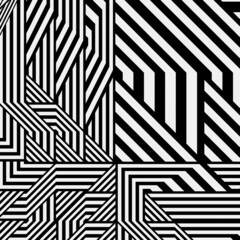 
Black and white pattern with asymmetrical elements .  Abstract geometric pattern.
Simple monochrome ornamental background. 