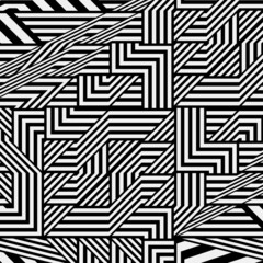 
Black and white pattern with asymmetrical elements .  Abstract geometric pattern.
Simple monochrome ornamental background. 