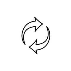 Arrow icon rotate arrows  recycling Recycle symbol