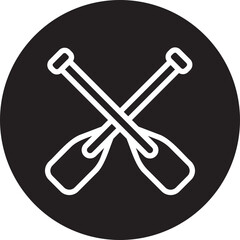 oars glyph icon
