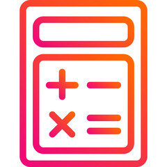 Fototapeta premium Calculator Vector Icon Design Illustration