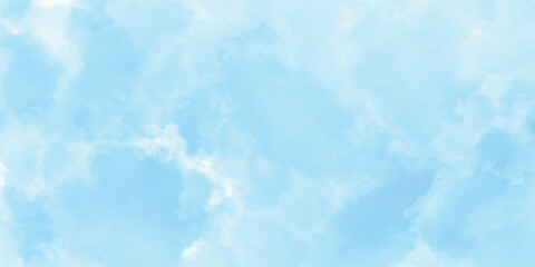 Blue sky and clouds, hand painted abstract watercolor background, vector illustration, Abstract watercolor background