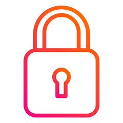 Padlock Vector Icon Design Illustration