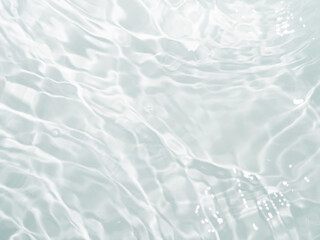 Blurred ripple water texture on white background. Shadow of water on sunlight. Mockup for product,...
