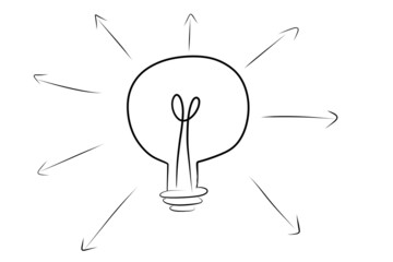 Glühbirne, Idee, Symbolisch 