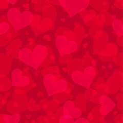 valentine's day background. hearts seamless pattern.Texture for fabric, wrapping, wallpaper