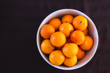 bowl of clementines