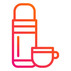 Thermos Vector Icon Design Illustration