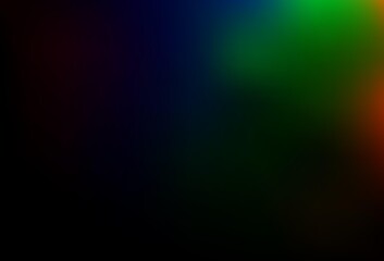 Dark Multicolor, Rainbow vector abstract blurred pattern.