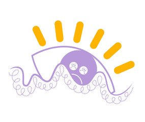 concept of a depression eye in emotions
