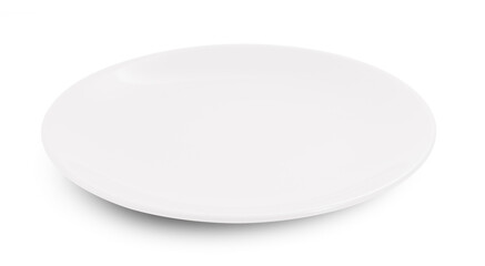empty plate isolated on white background