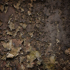 Abstract texture of old wall with peeling paint