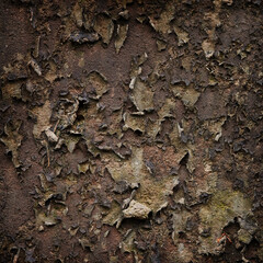Abstract texture of old wall with peeling paint