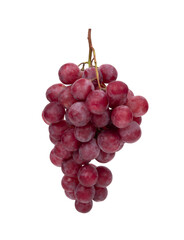 Red grape isolated on white background.