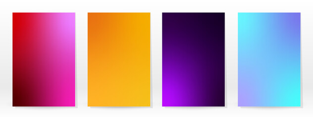 Fototapeta premium Minimal Poster. Pastel Soft. Rainbow Gradient Set.