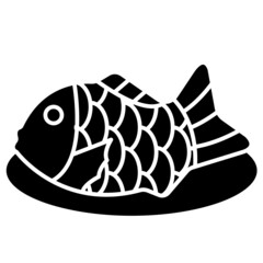 taiyaki solid icon