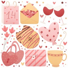 cute light stickerpack for valentines day