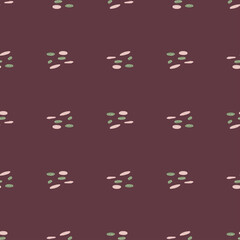 Seamless pattern pebbles. Beautiful texture gravel for fabric design. Repeated template stone in doodle style for fabric.