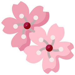 sakura flat icon