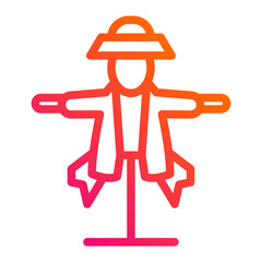 Scarecrow Vector Icon Design Illustration