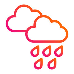 Rain Vector Icon Design Illustration