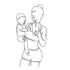 fitness mother and child