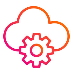 Cloud Computing Vector Icon Design Illustration