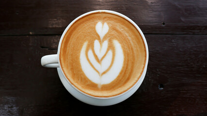 hot cofffee, cappuccino coffee or latte coffee.