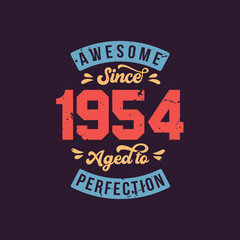 Awesome since 1954 Aged to Perfection. Awesome Birthday since 1954 Retro Vintage