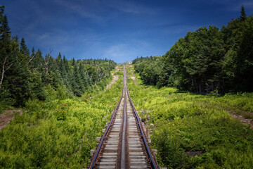 Fototapeta na wymiar Railway to Mount Washington in New Hampshire
