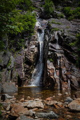 Fototapeta na wymiar Waterfalls in the White Mountains, New Hampsire