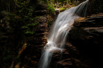 Naklejka na ściany i meble Waterfalls in the White Mountains, New Hampsire