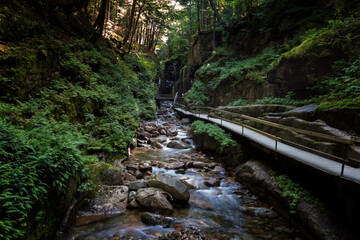 Waterfalls in the White Mountains, New Hampsire