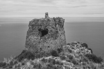 ancient watchtower in Cilento, Italy