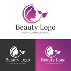 modern beauty salon logo, simple beauty parlour logo, creative abstract women salon logo