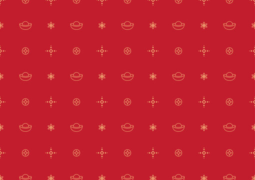 Chinese element vector pattern wallpaper.