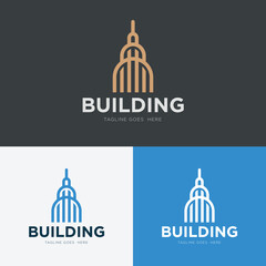 Modern real estate logo,  Creative abstract logo,  simple construction building logo