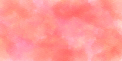 Watercolor Sweet pastel. gradient background Colorful Paint like graphic. Beautiful painted Surface design abstract backdrop. Background of textured watercolor paper with pink orange and yellow color.