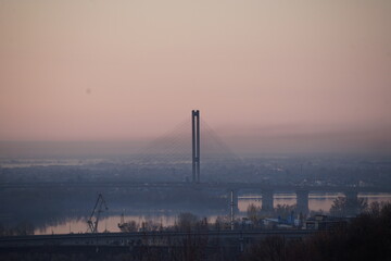 Obraz premium Cityscape on the sunset