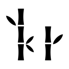Bamboo tree icon vector. Nature logo. Symbol bamboo icon for textile design.