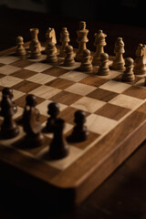 Wooden Chess Board and Pieces