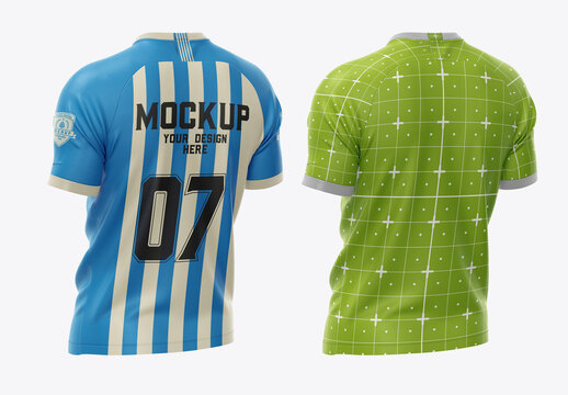 Men’S Soccer T-Shirt Mockup