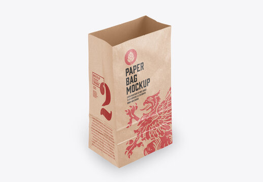 Kraft Paper Bag Mockup