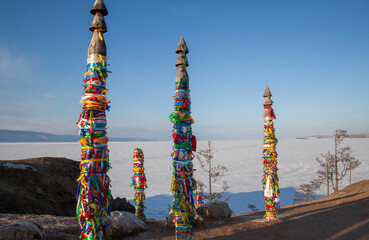 Naklejka premium serge post peak Baikal spirits shamanism
