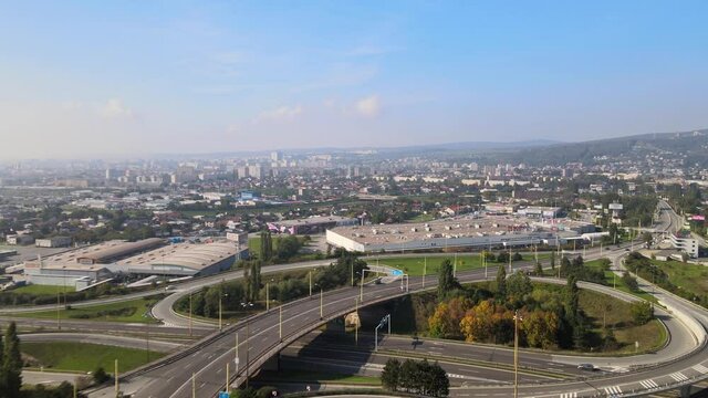 Aerial view of Kosice city in Slovakia