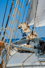 rigging of a sailing ship