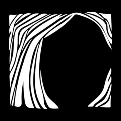 abstract shape head of a woman